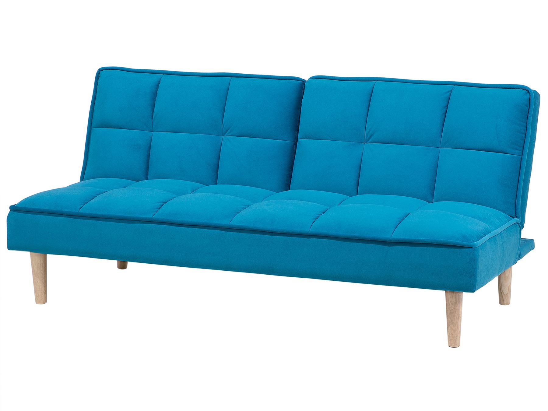Sofa Bed SILJAN Fabric Sea Blue 3 Seater
