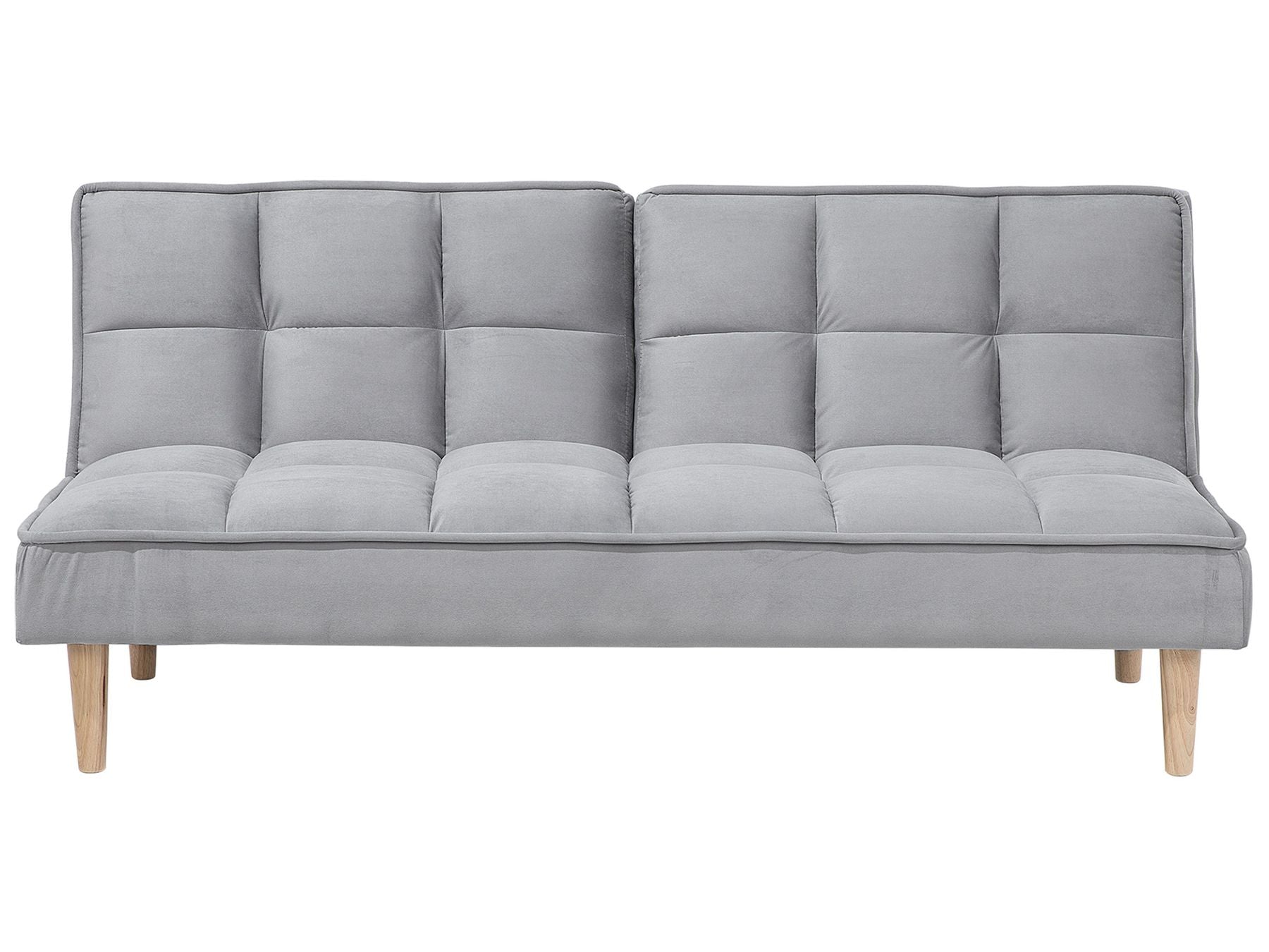Sofa Bed SILJAN Fabric Light Grey Grey 3 Seater
