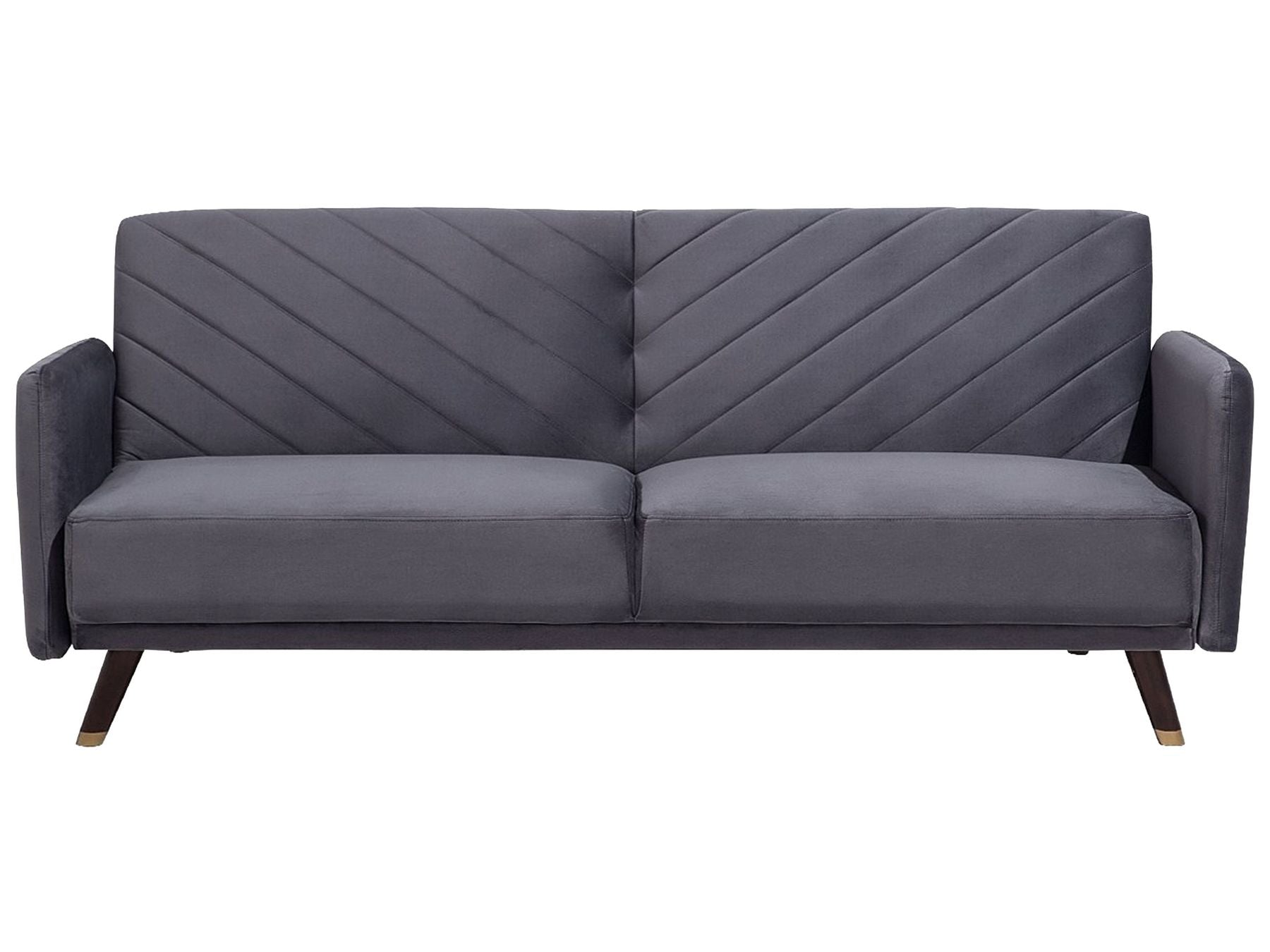 Sofa Bed SENJA Velvet Grey 3 Seater