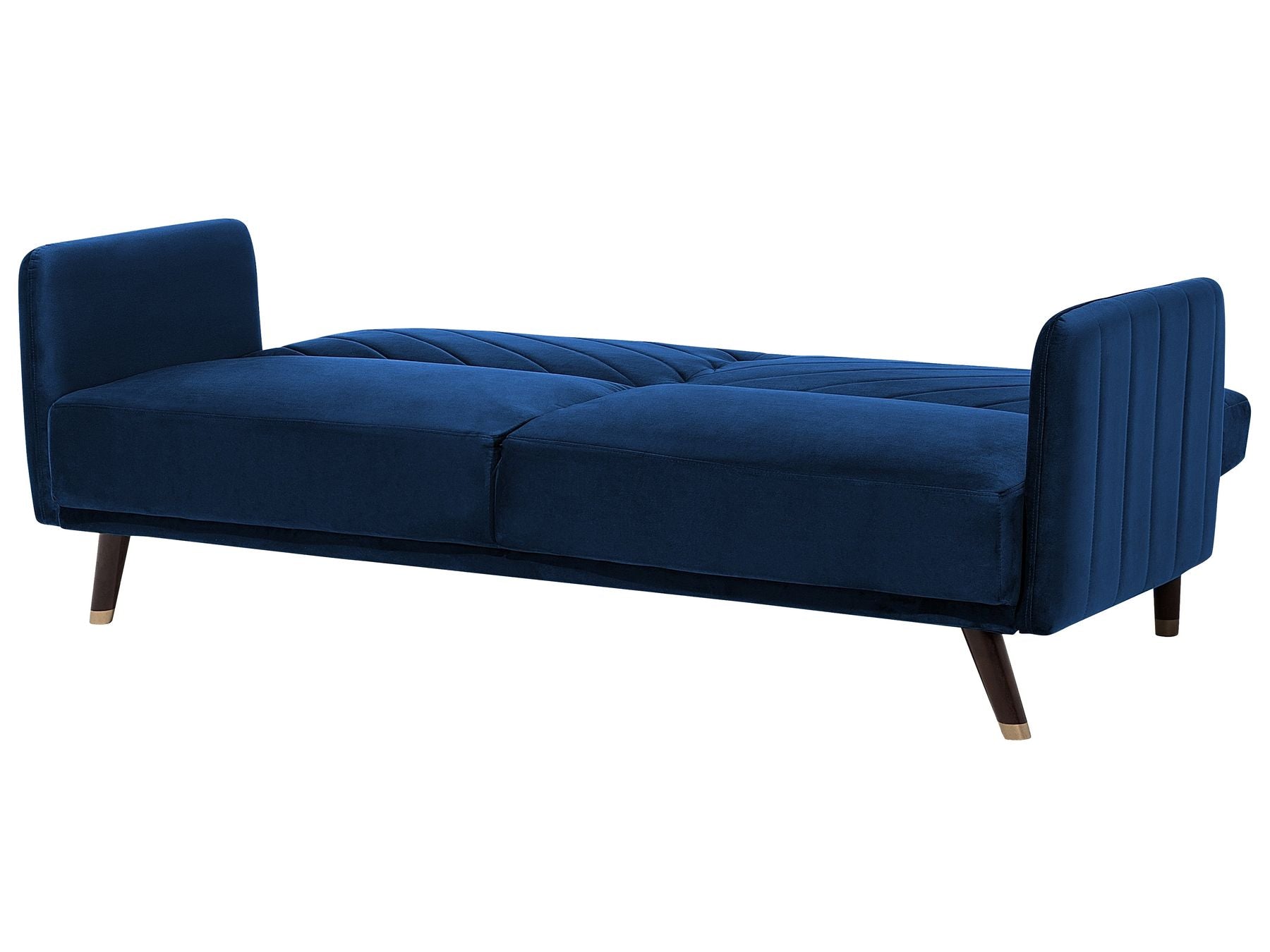 Sofa Bed SENJA Velvet Navy Blue 3 Seater