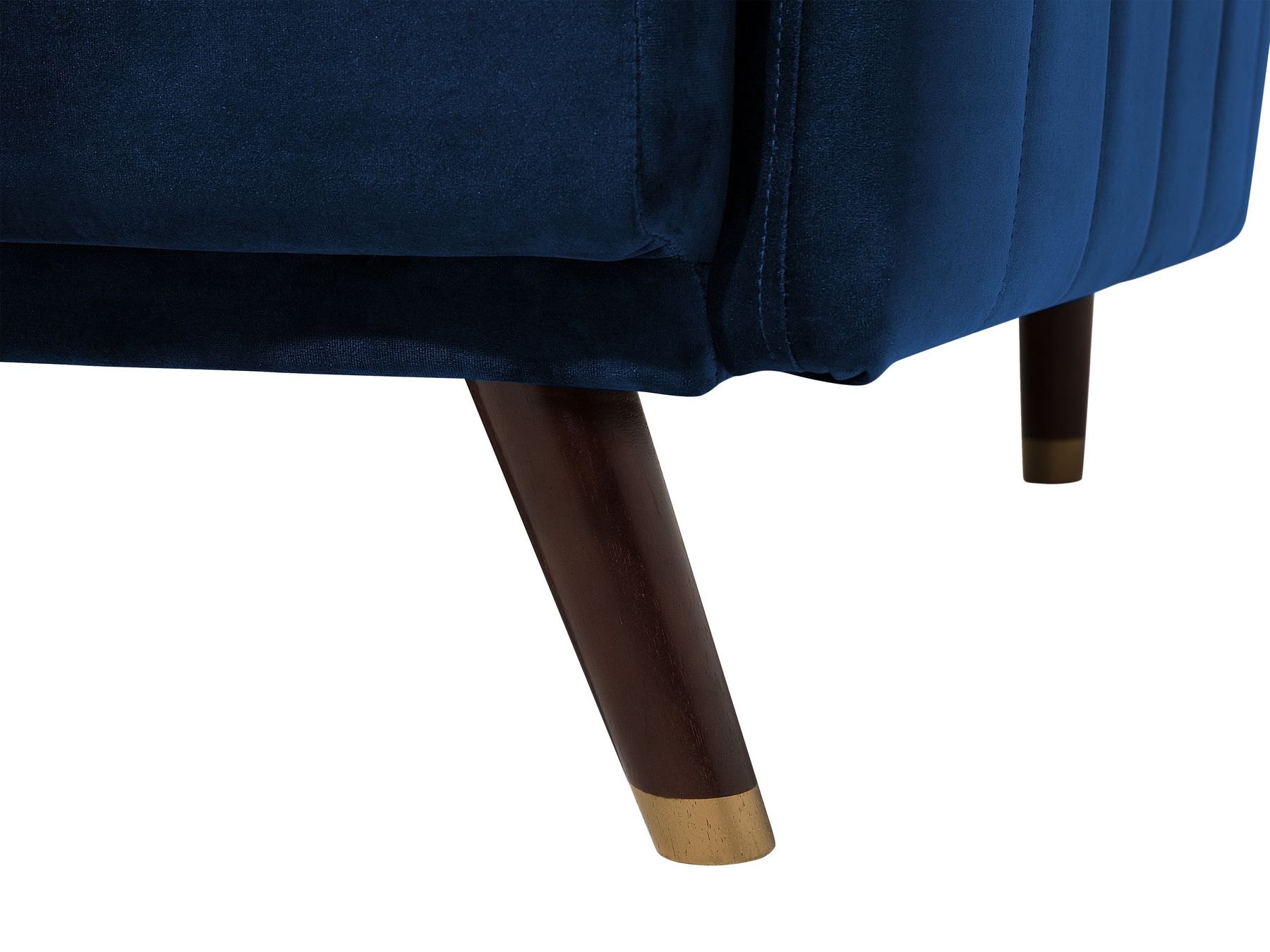Sofa Bed SENJA Velvet Navy Blue 3 Seater
