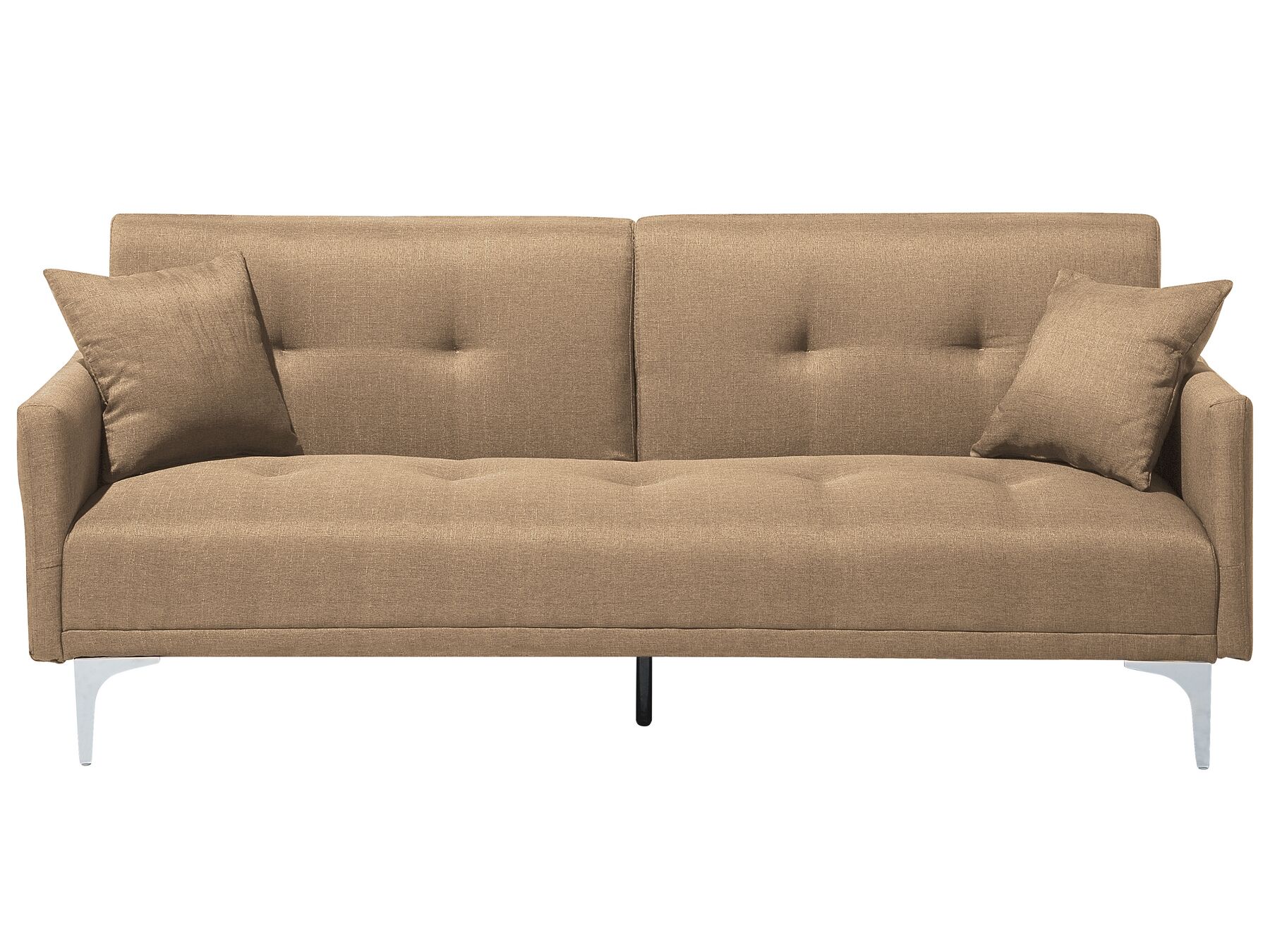 Sofa Bed LUCAN Fabric Sand Beige 3 Seater