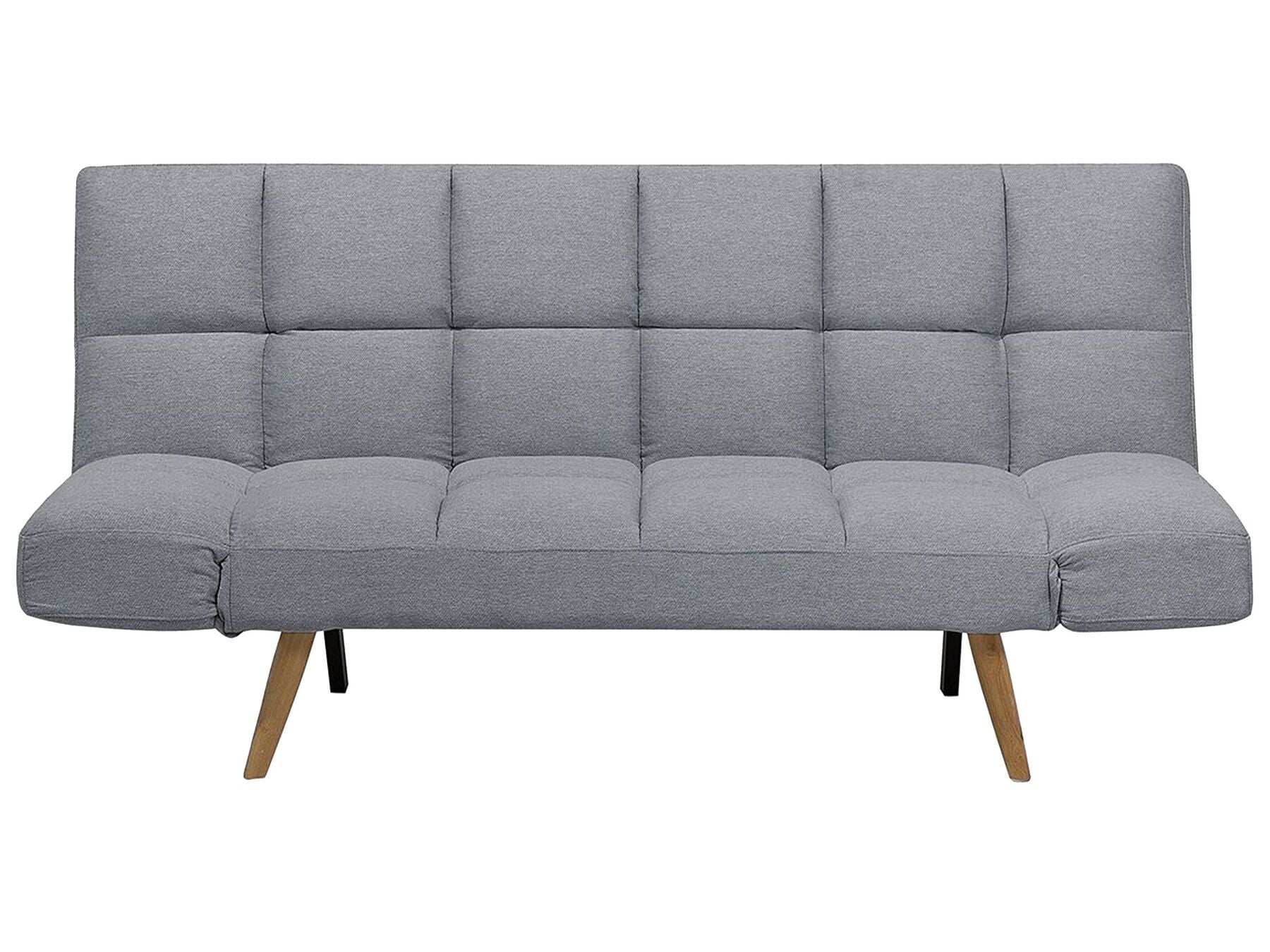 Sofa Bed INGARO Fabric Grey 2 Seater