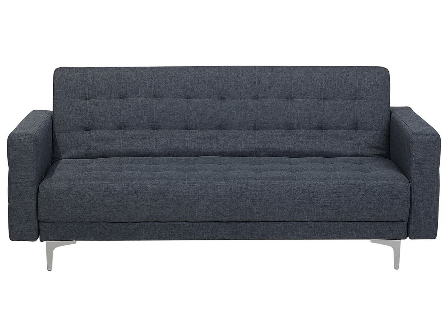 Sofa Bed ABERDEEN Fabric Dark Grey 3 Seater