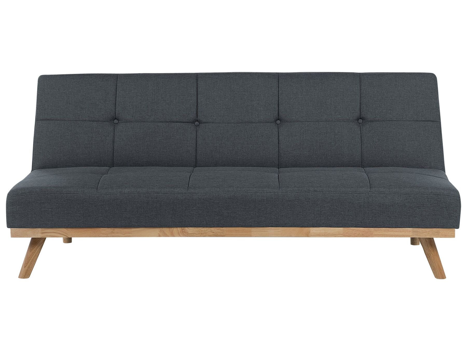 Sofa Bed FROYA Fabric Dark Grey 3 Seater