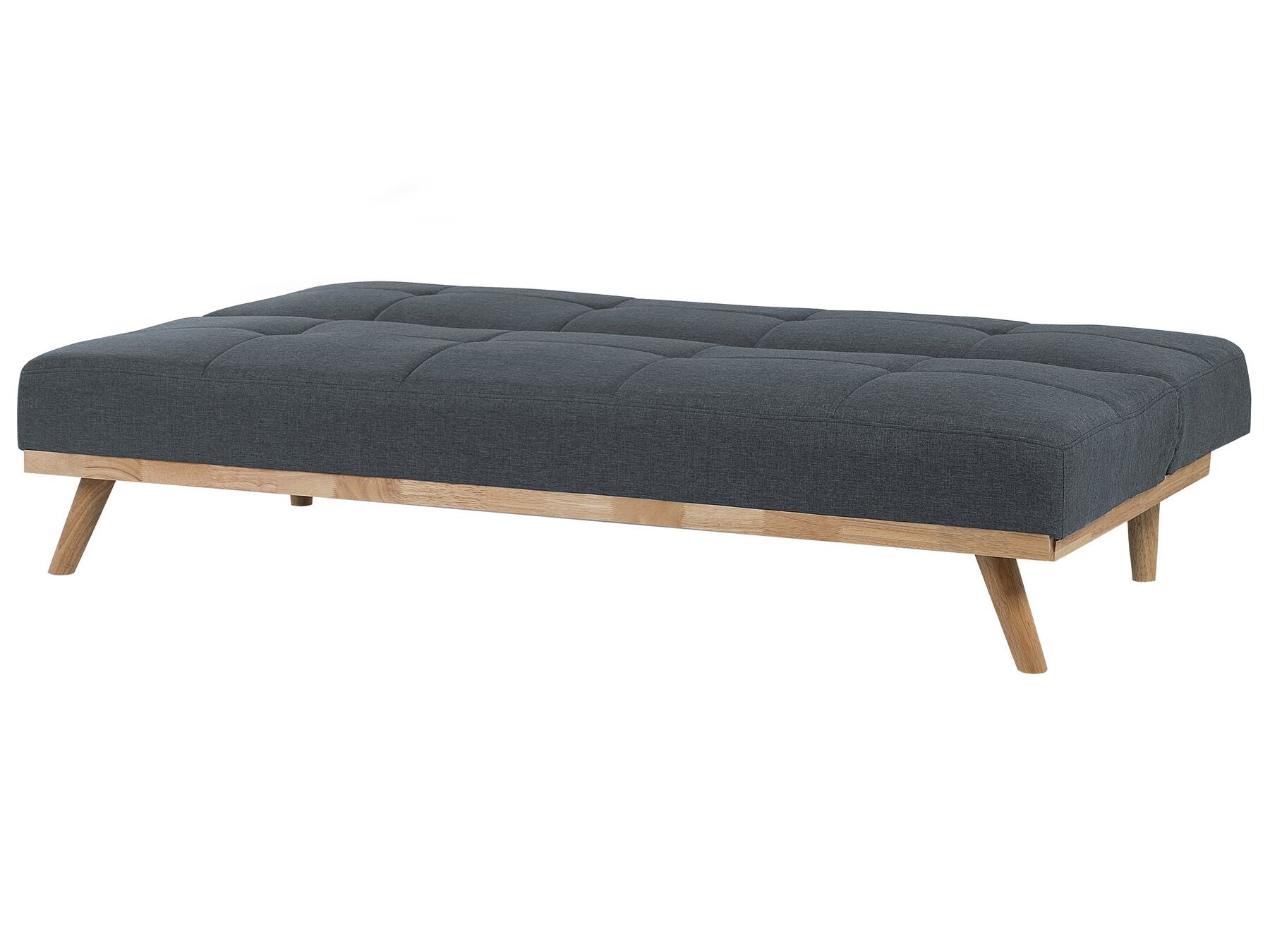 Sofa Bed FROYA Fabric Dark Grey 3 Seater