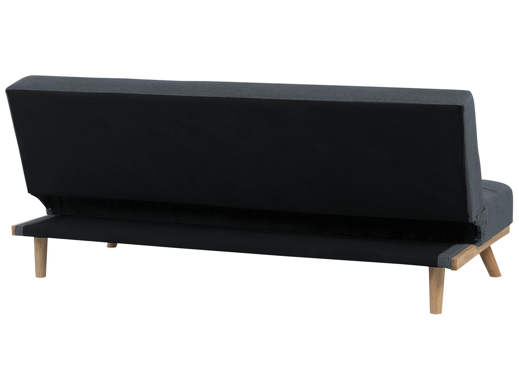 Sofa Bed FROYA Fabric Dark Grey 3 Seater