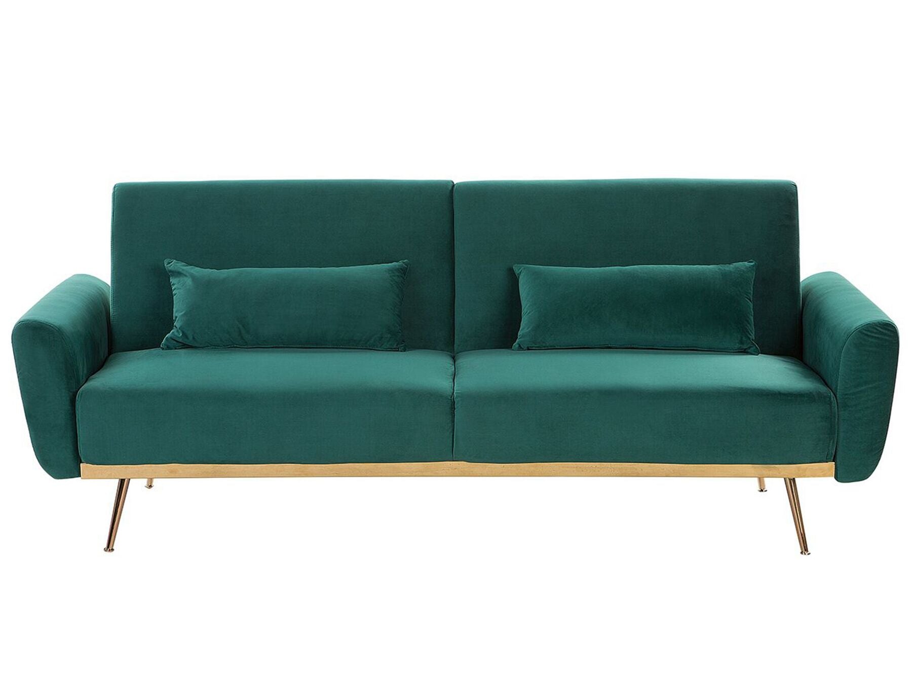 Sofa Bed EINA Velvet Emerald Green 3 Seater