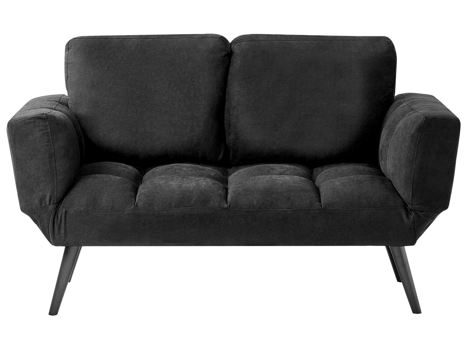 Fabric Sofa Bed Black BREKKE