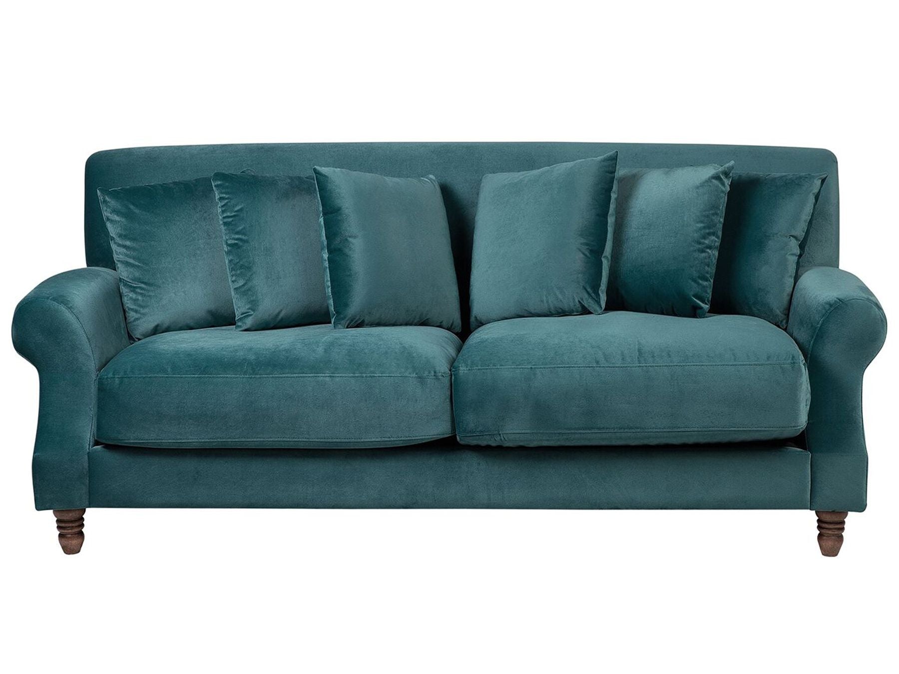 2 Seater Velvet Sofa Teal EIKE
