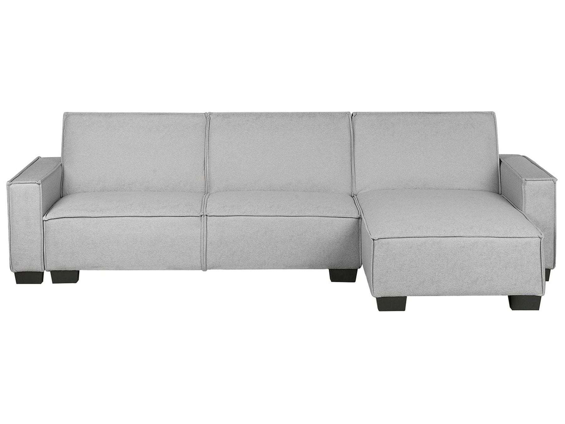 Corner Sofa Bed ROMEDAL Fabric Light Grey 3 Seater Left Hand
