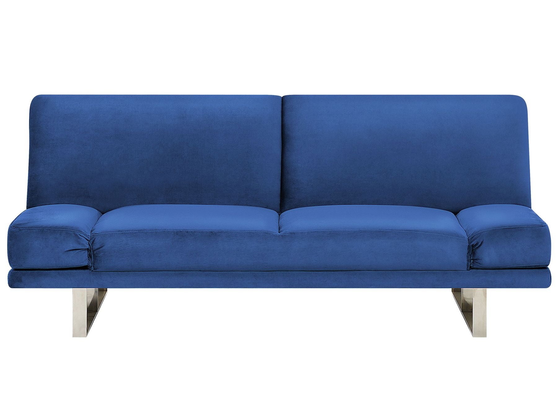 Velvet Sofa Bed Navy Blue YORK