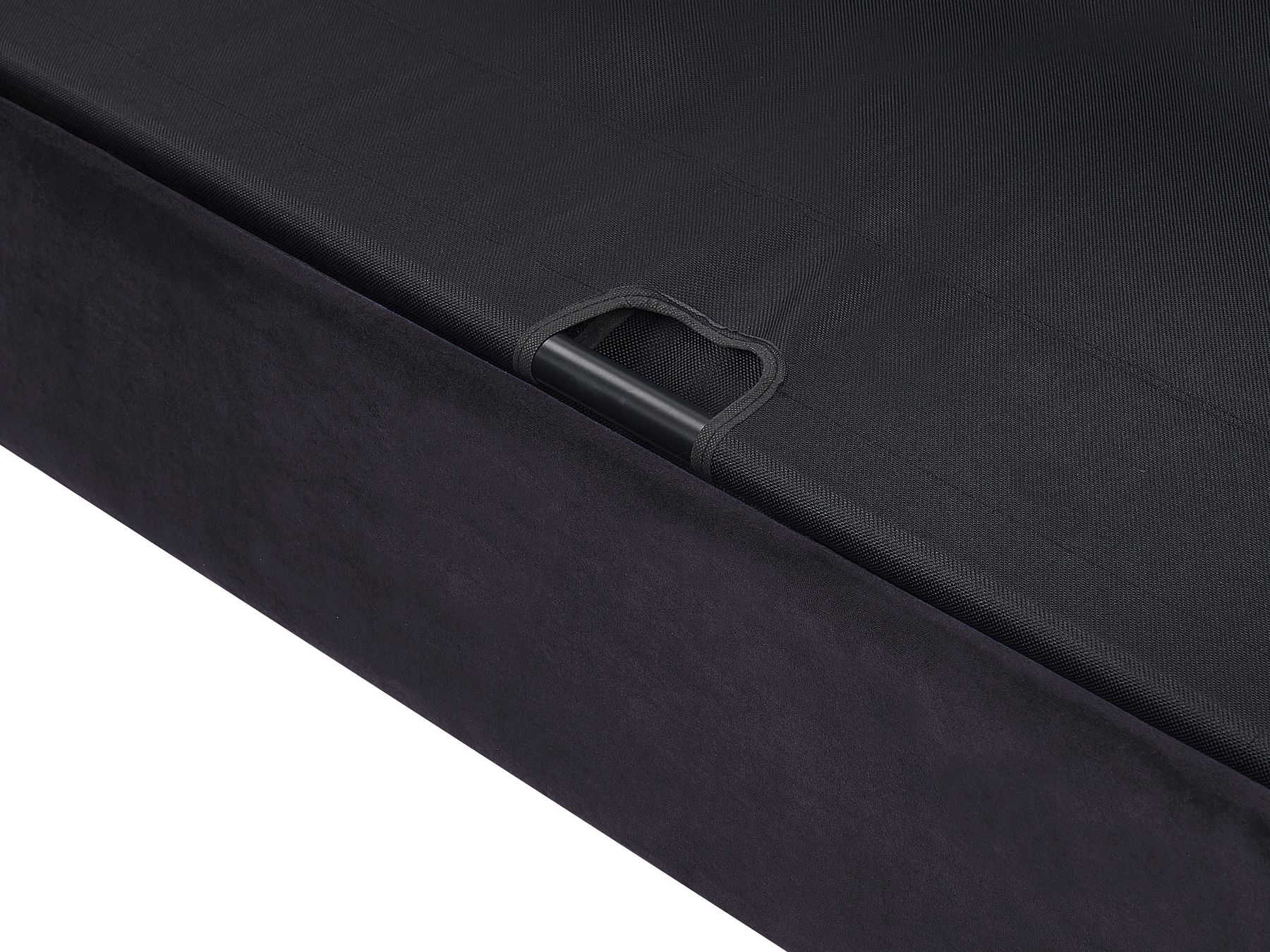 Sofa Bed CHESTERFIELD Velvet Black 3 Seater