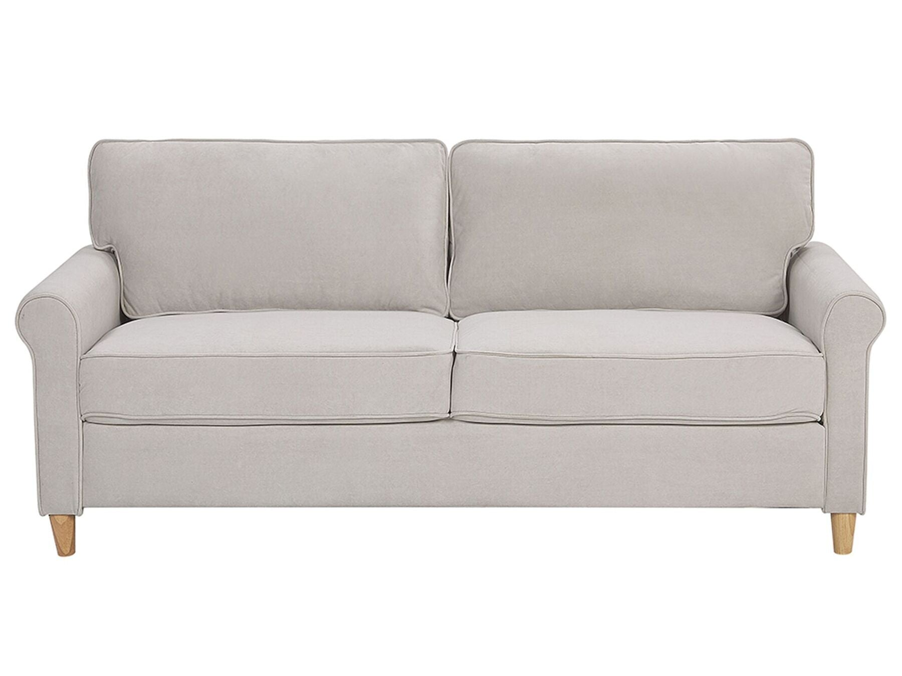 3 Seater Velvet Sofa Beige RONNEBY