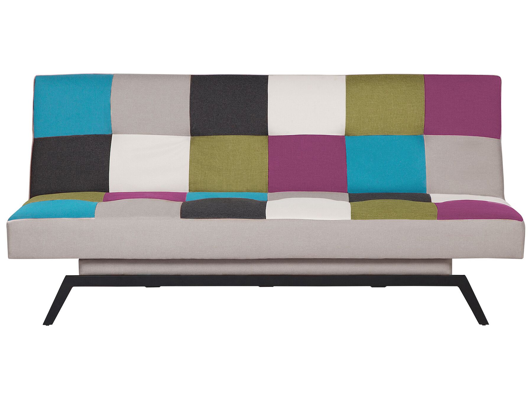 Sofa Bed LEEDS Fabric Multicolour 3 Seater