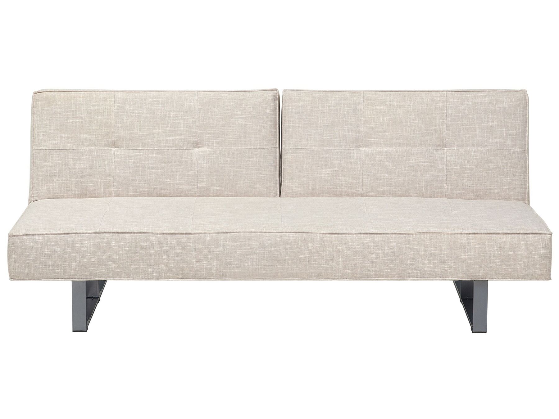 Sofa Bed DUBLIN Fabric Light Beige 3 Seater