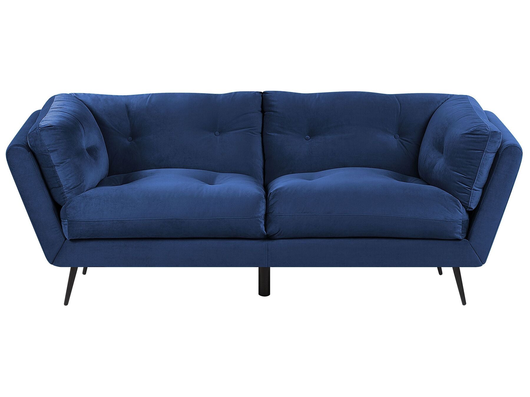 3 Seater Velvet Sofa Blue LENVIK