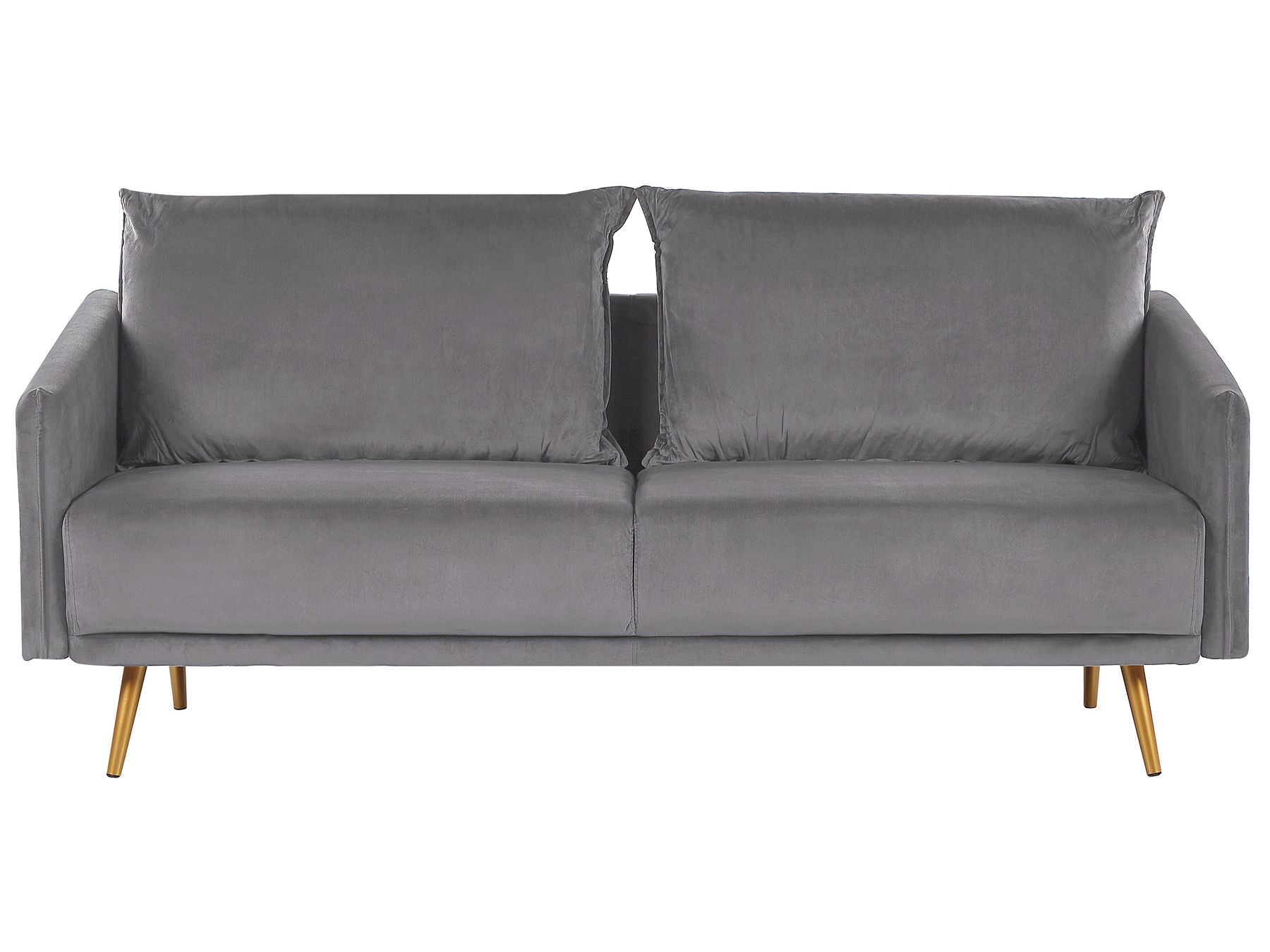 3 Seater Velvet Sofa Grey MAURA