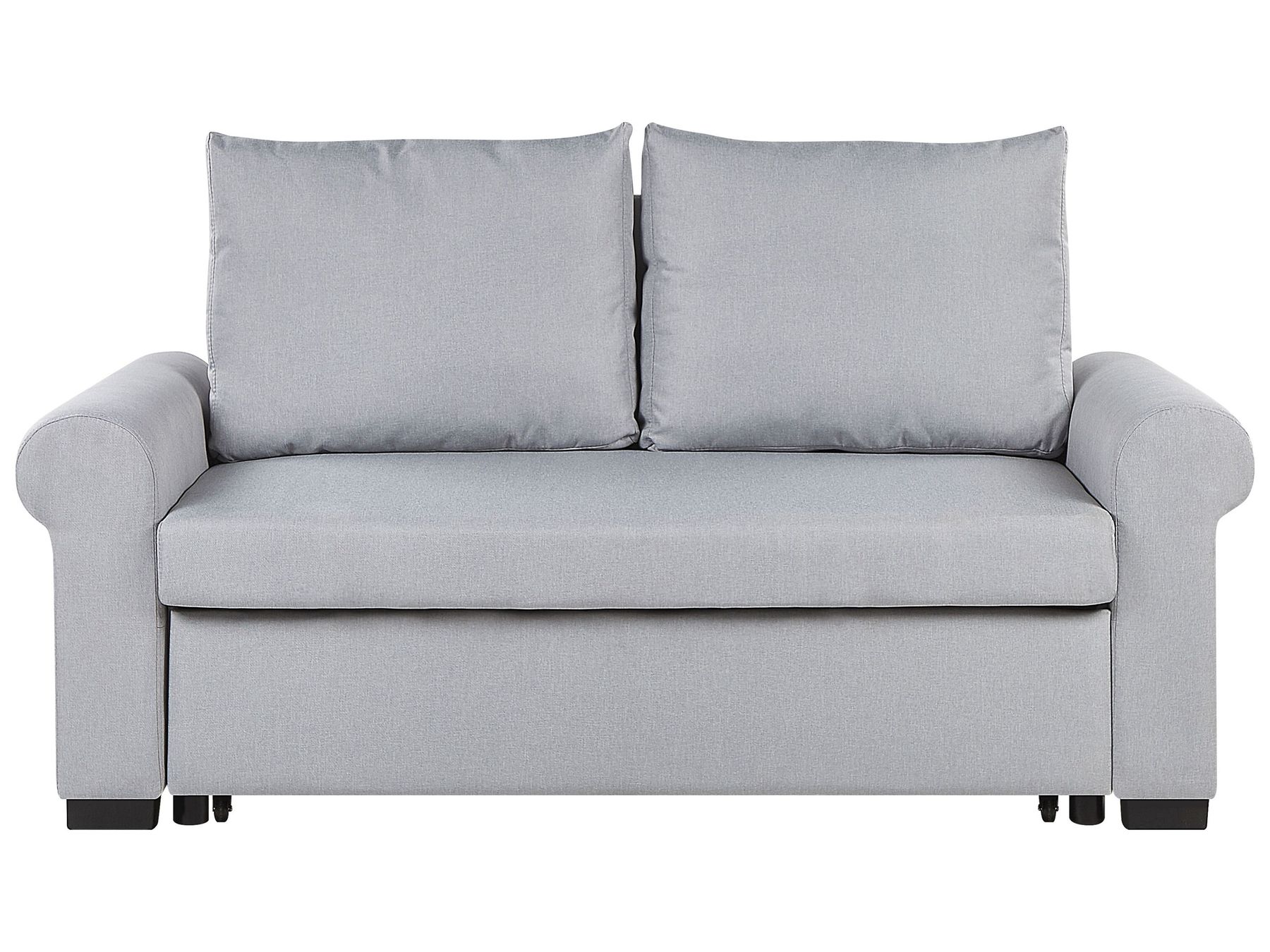 Sofa Bed SILDA Fabric Light Grey 2 Seater