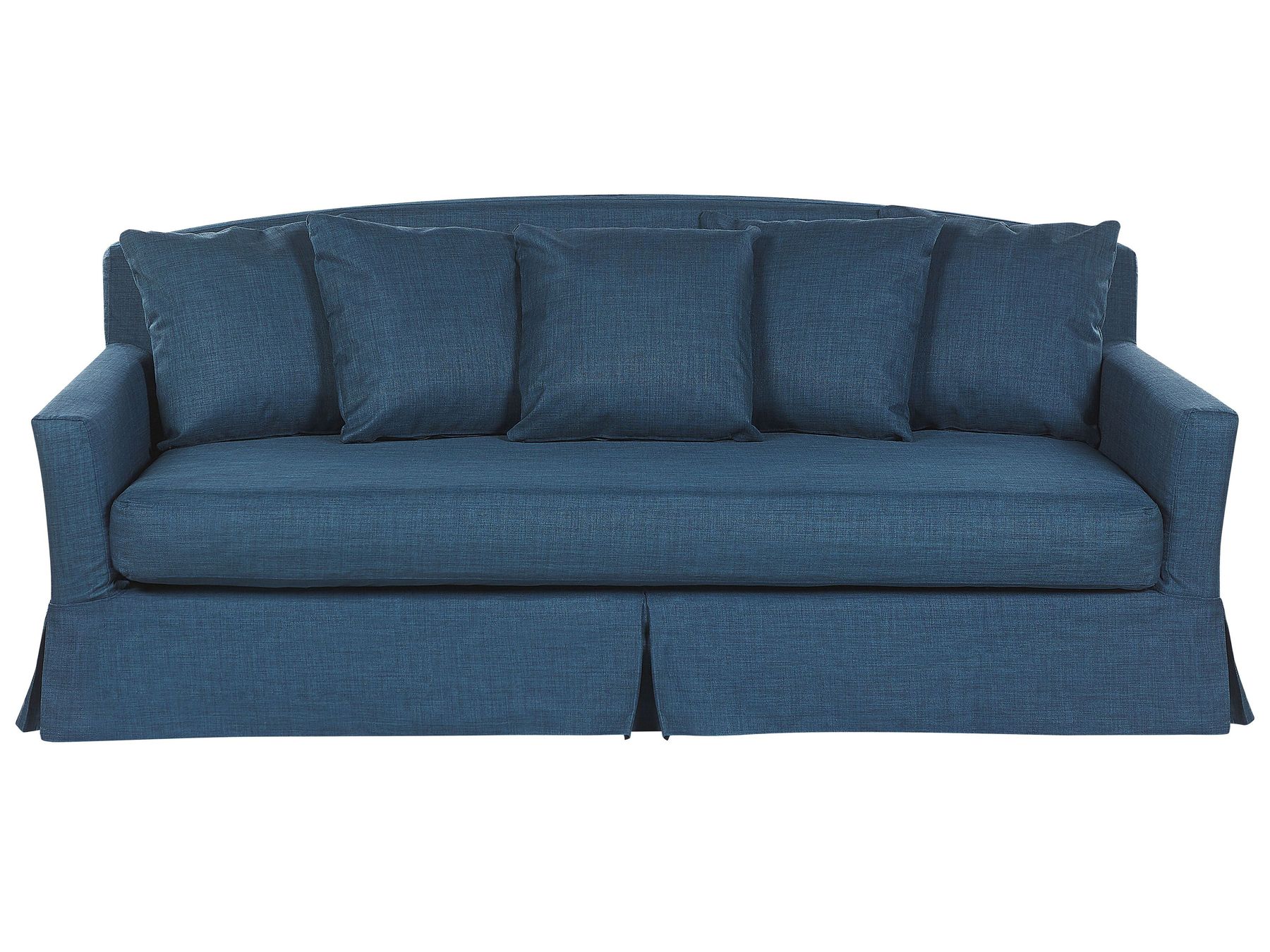 3 Seater Fabric Sofa Blue GILJA