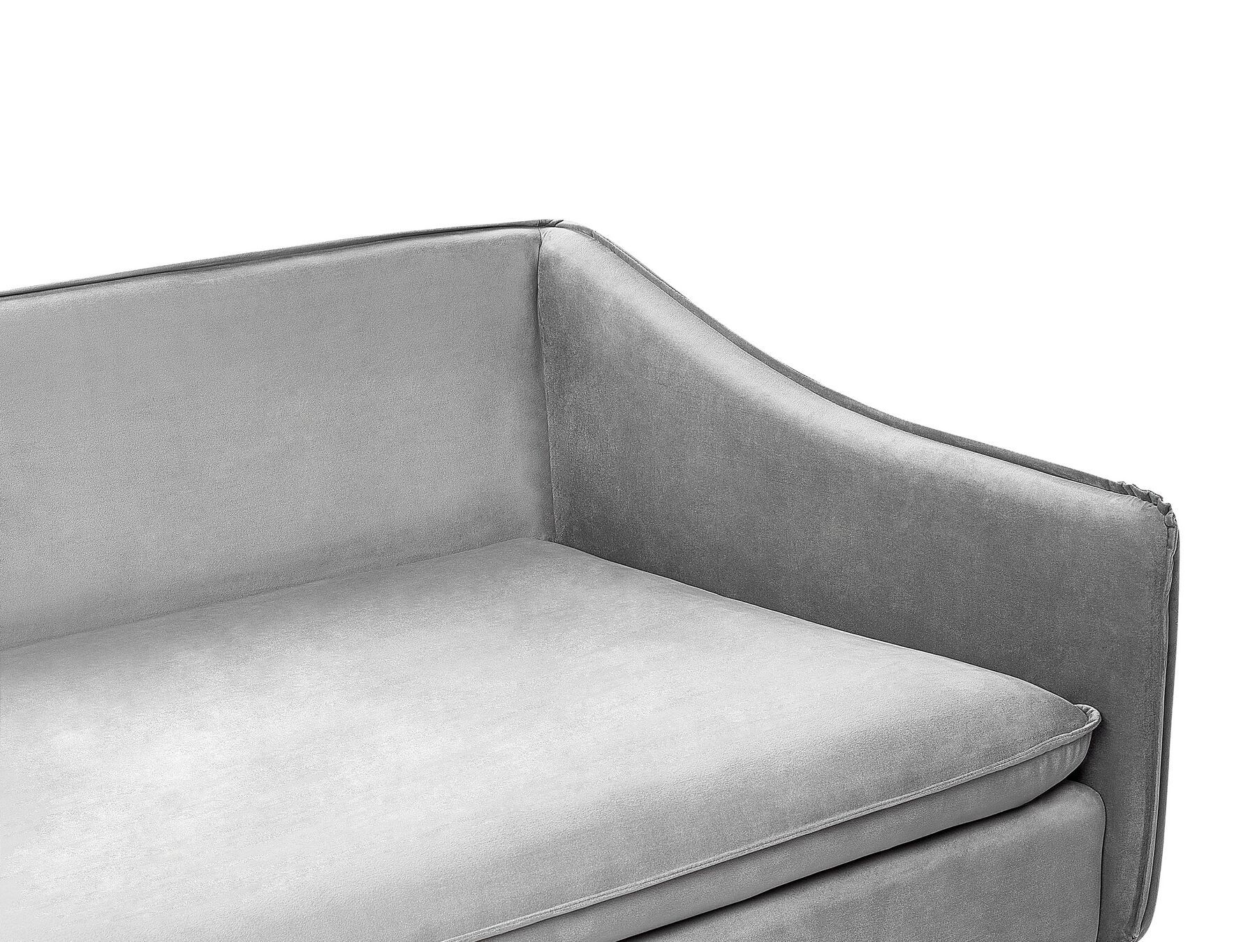 Velvet Sofa Light Grey AURE