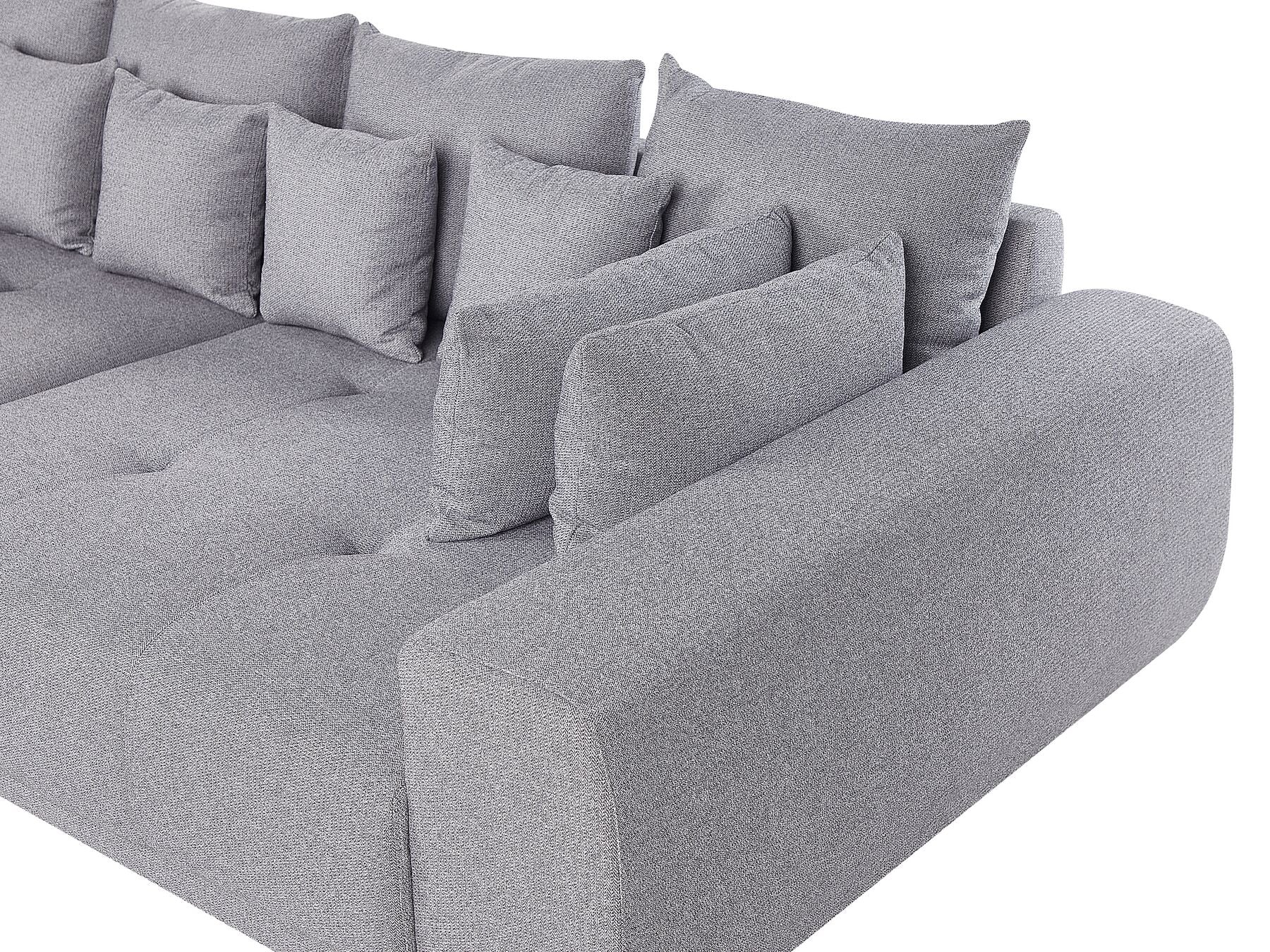 4 Seater Fabric Sofa Grey TORPO