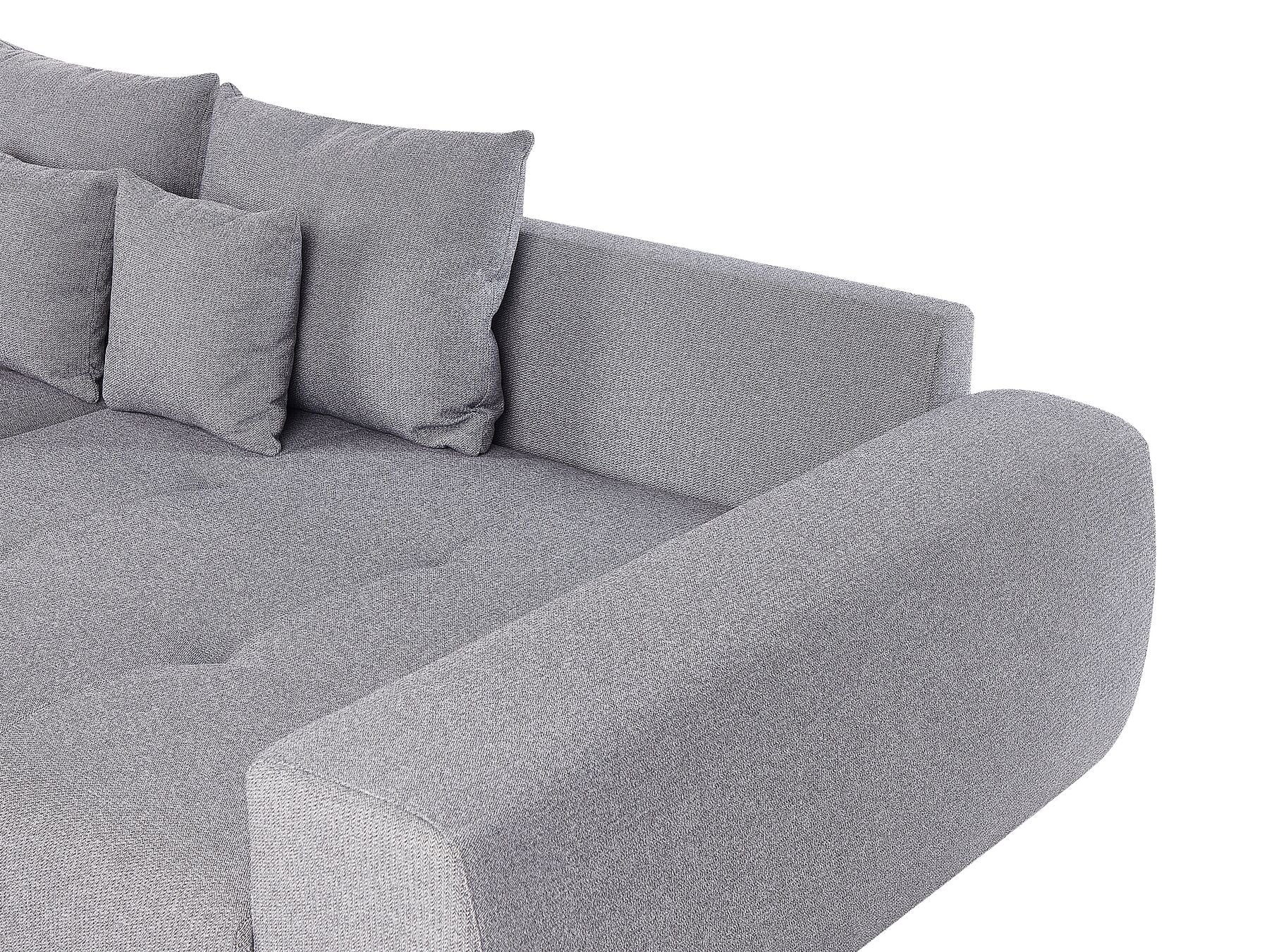 4 Seater Fabric Sofa Grey TORPO