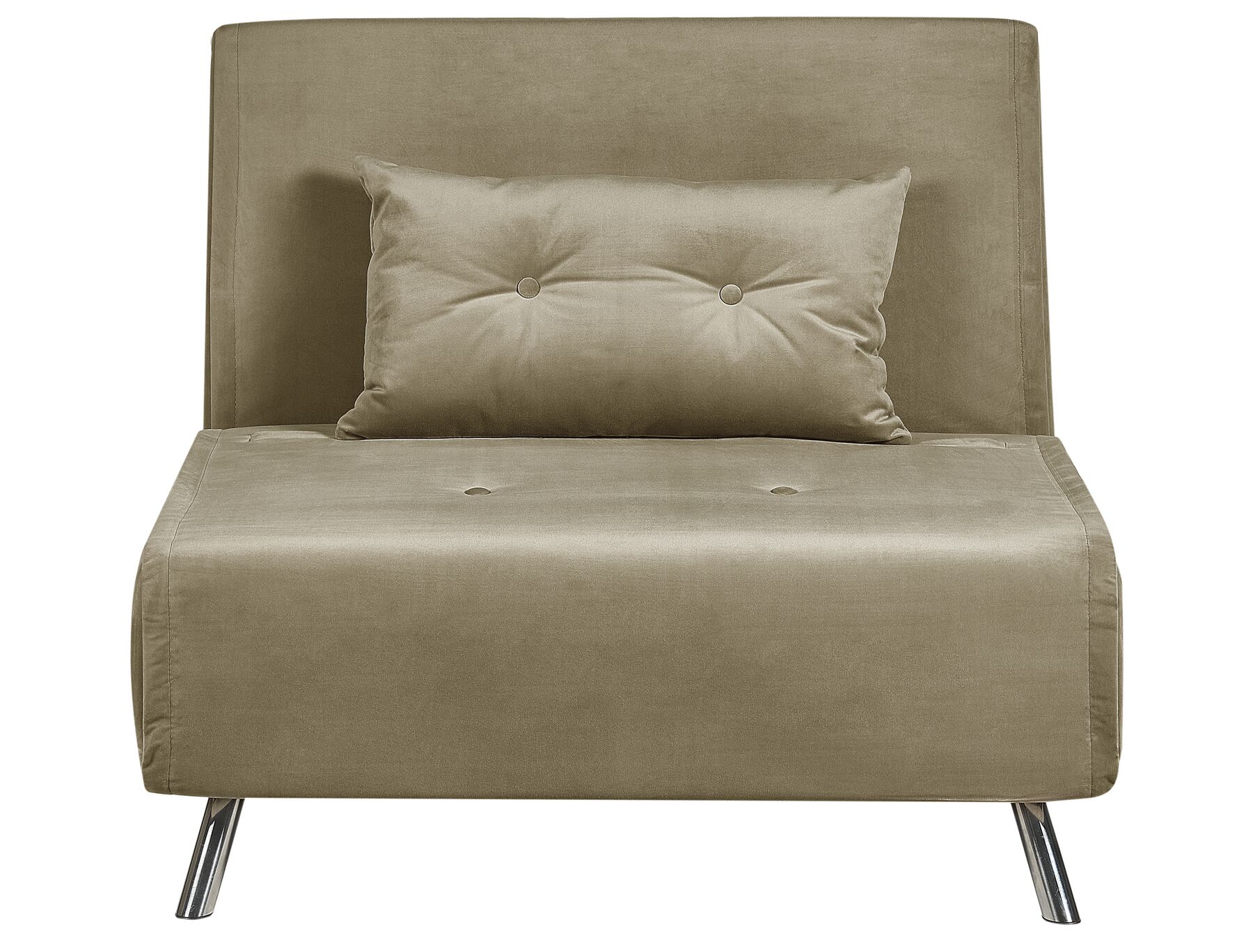 Single Sofa Bed FARRIS Velvet Olive Green
