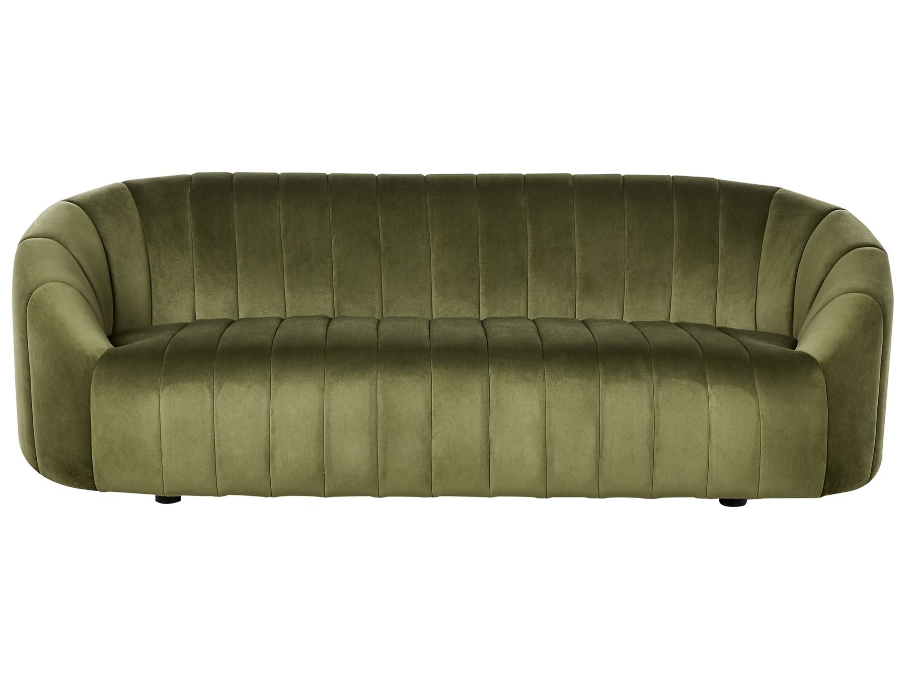 3 Seater Velvet Sofa Dark Green MALUNG