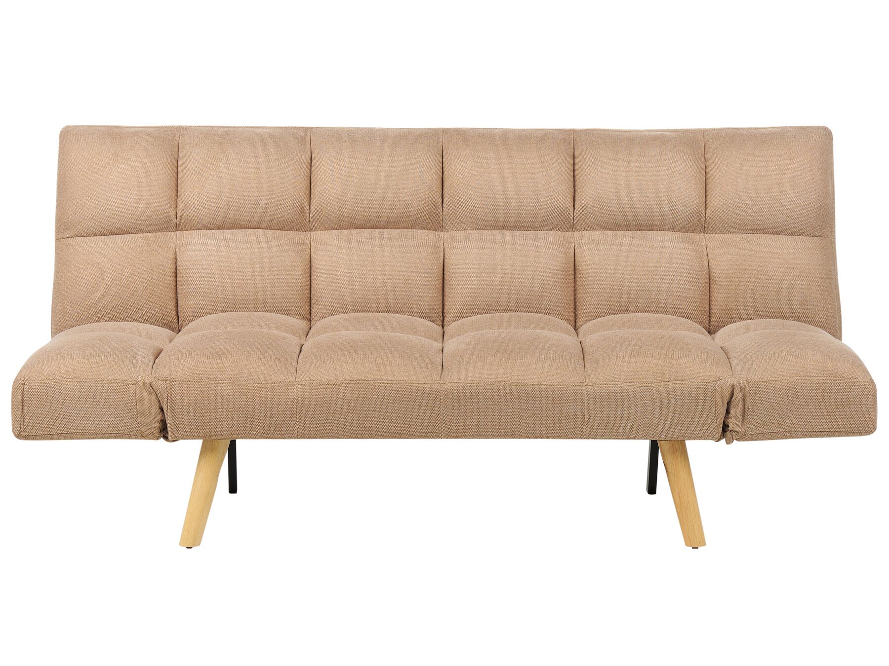 Sofa Bed INGARO Fabric Light Brown 2 Seater