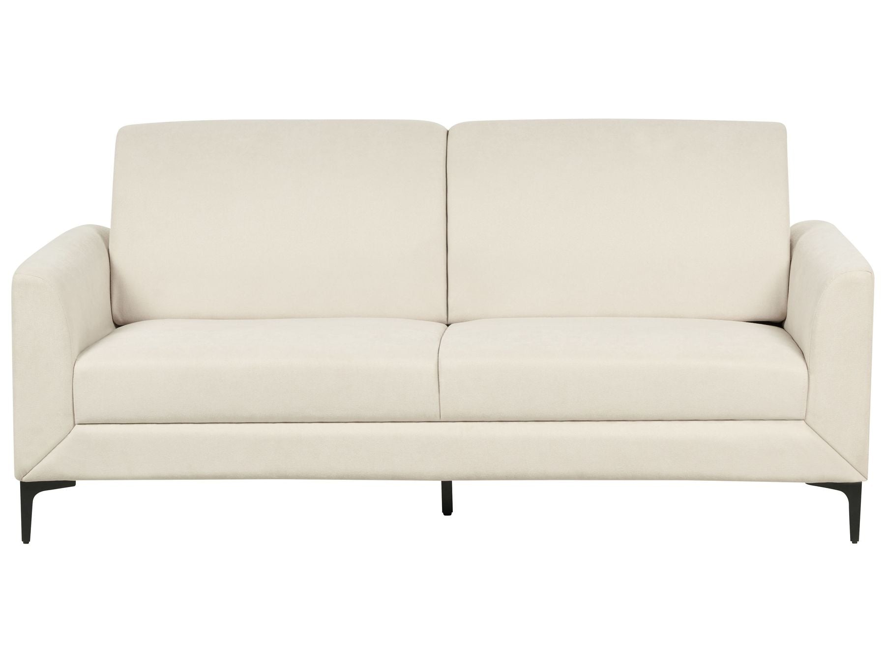 3 Seater Fabric Sofa Beige FENES
