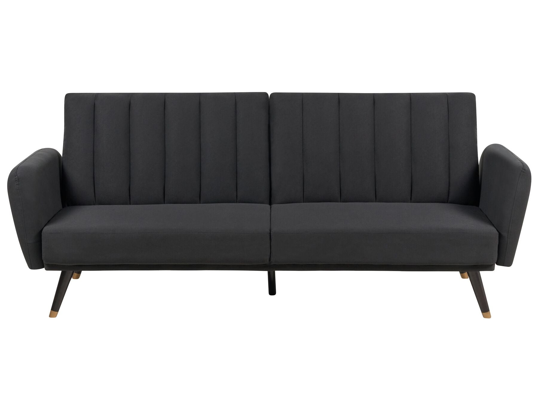 Sofa Bed VIMMERBY Fabric Black 3 Seater