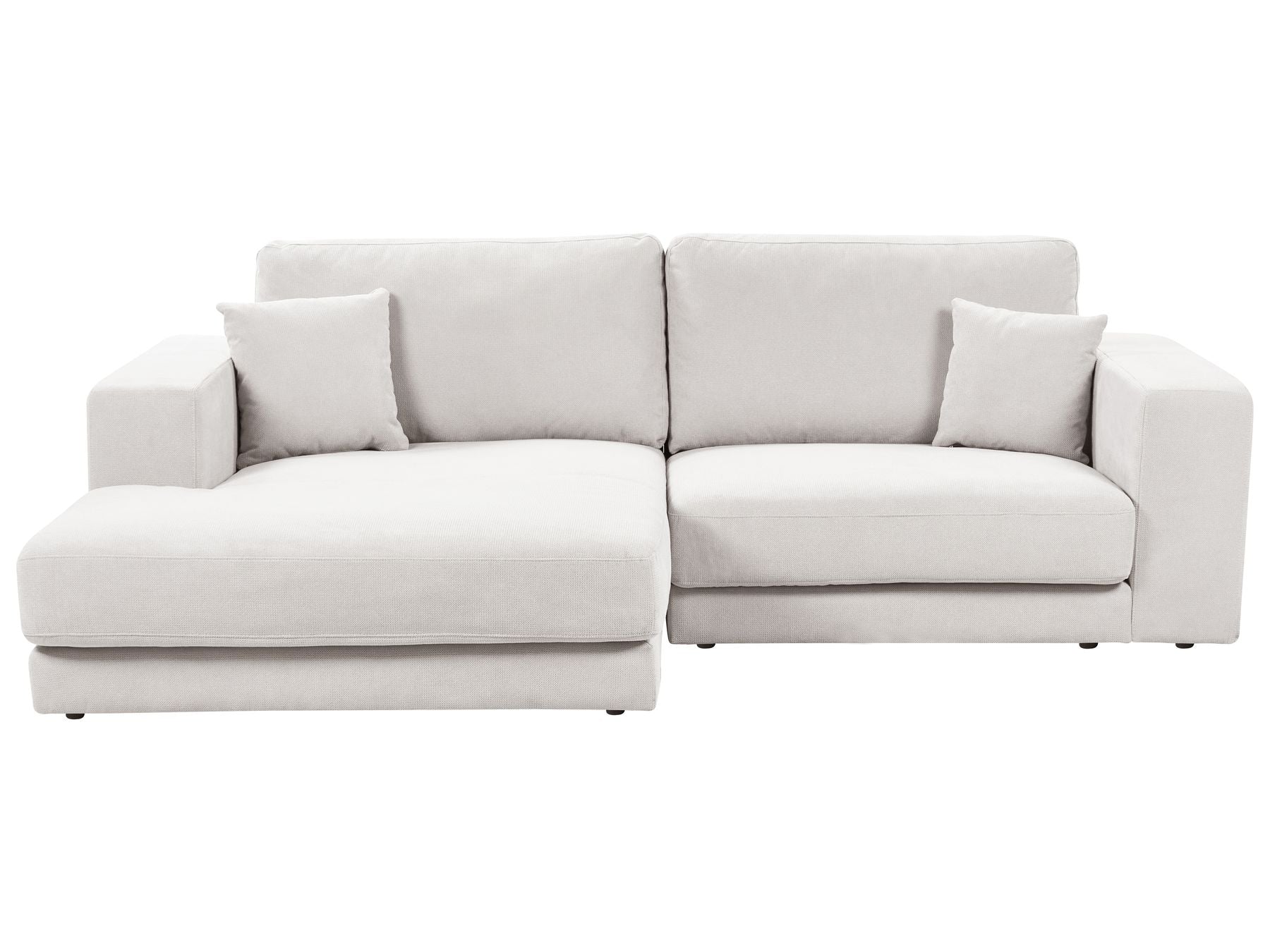 Corner Sofa LOFOTEN Fabric Off-White 3 Seater Right Hand