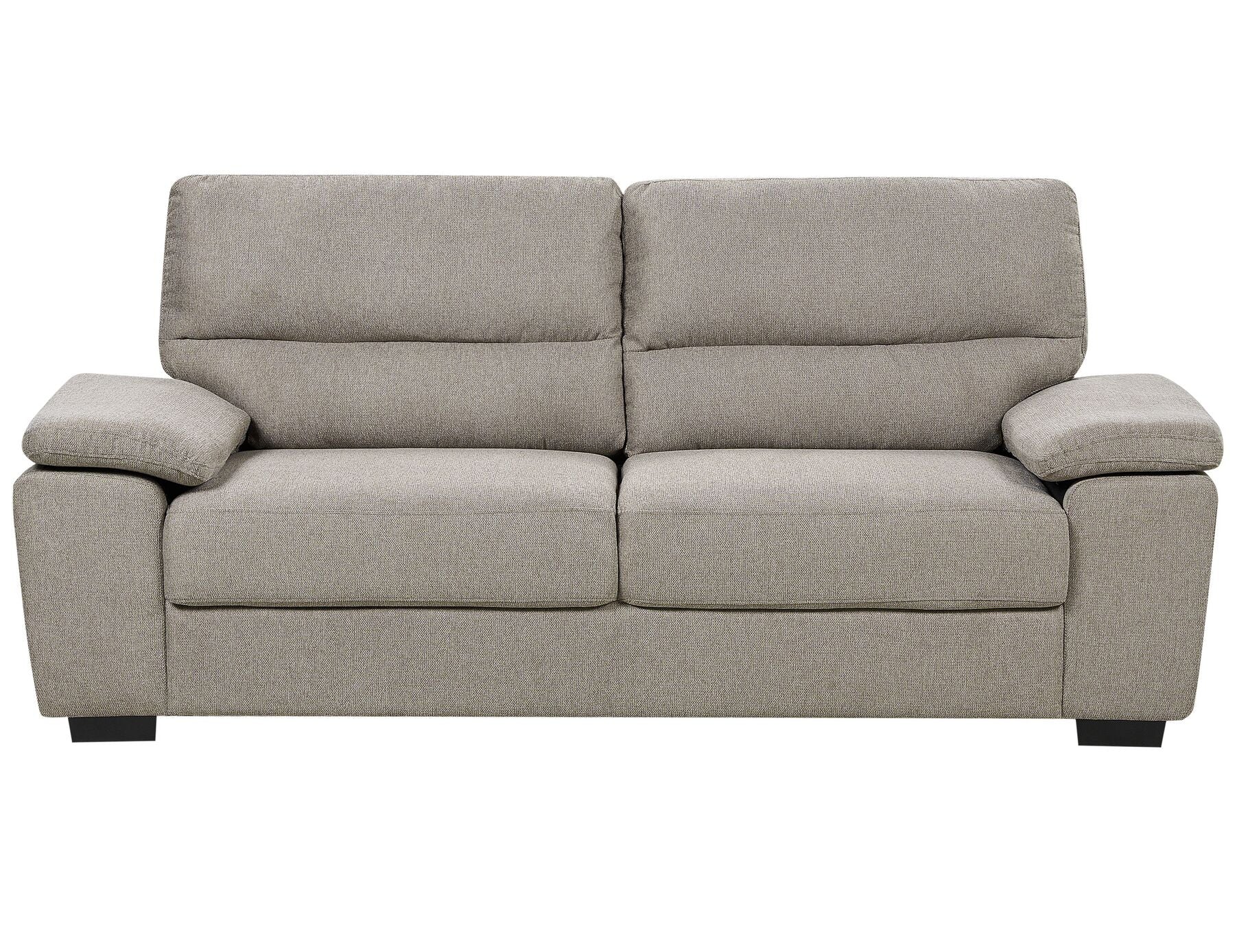 3 Seater Fabric Sofa Light Brown VOGAR