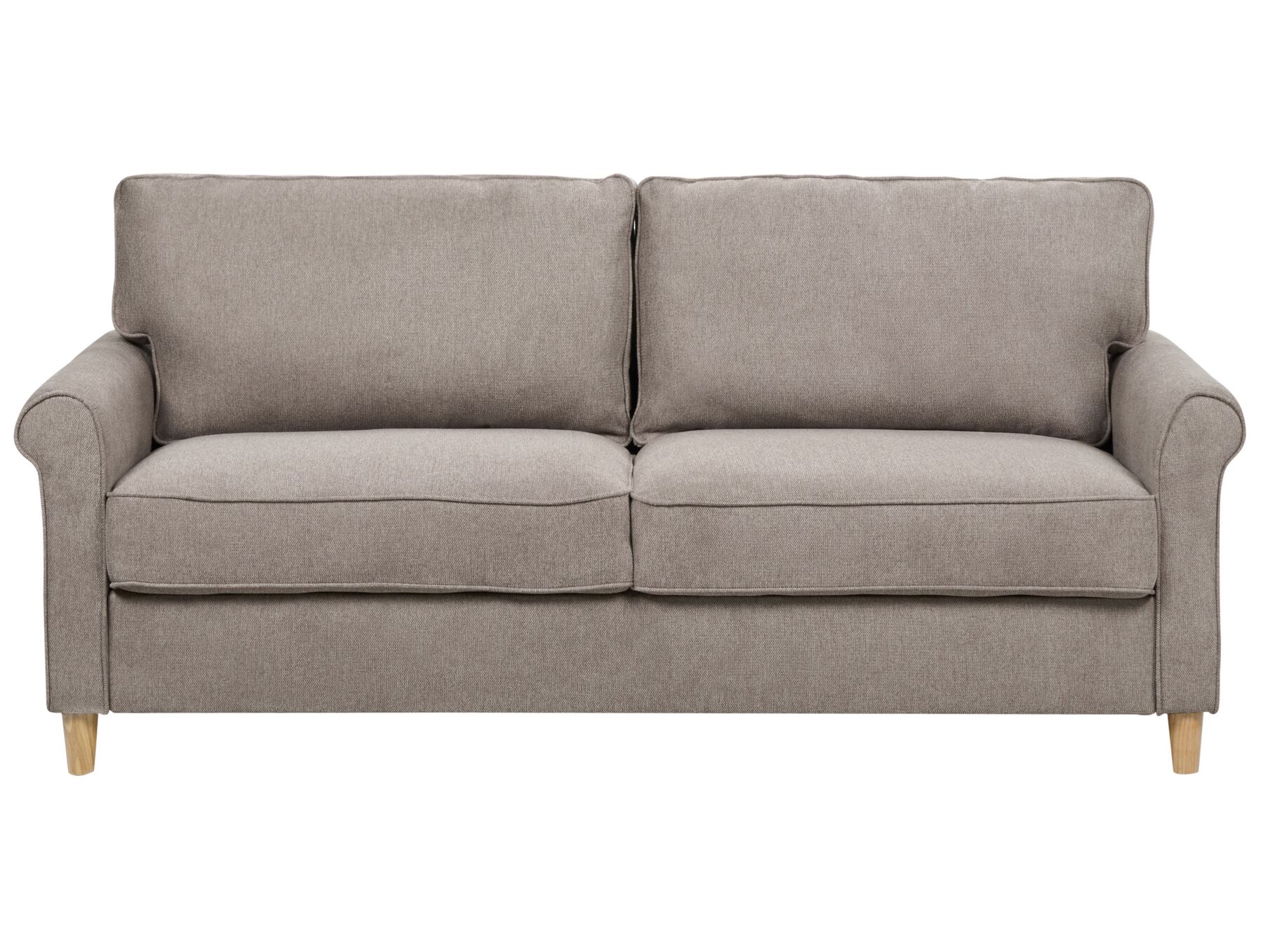 3 Seater Fabric Sofa Light Brown RONNEBY