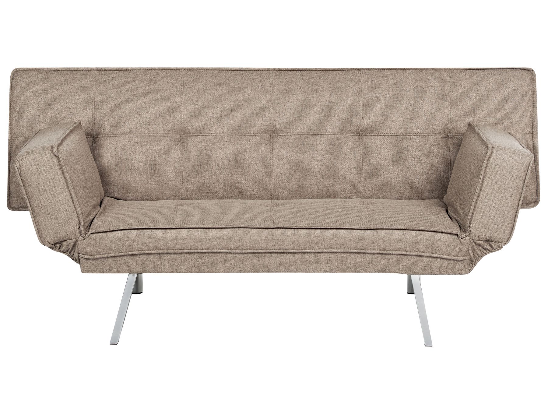 Sofa Bed BRISTOL Fabric Brown 3 Seater