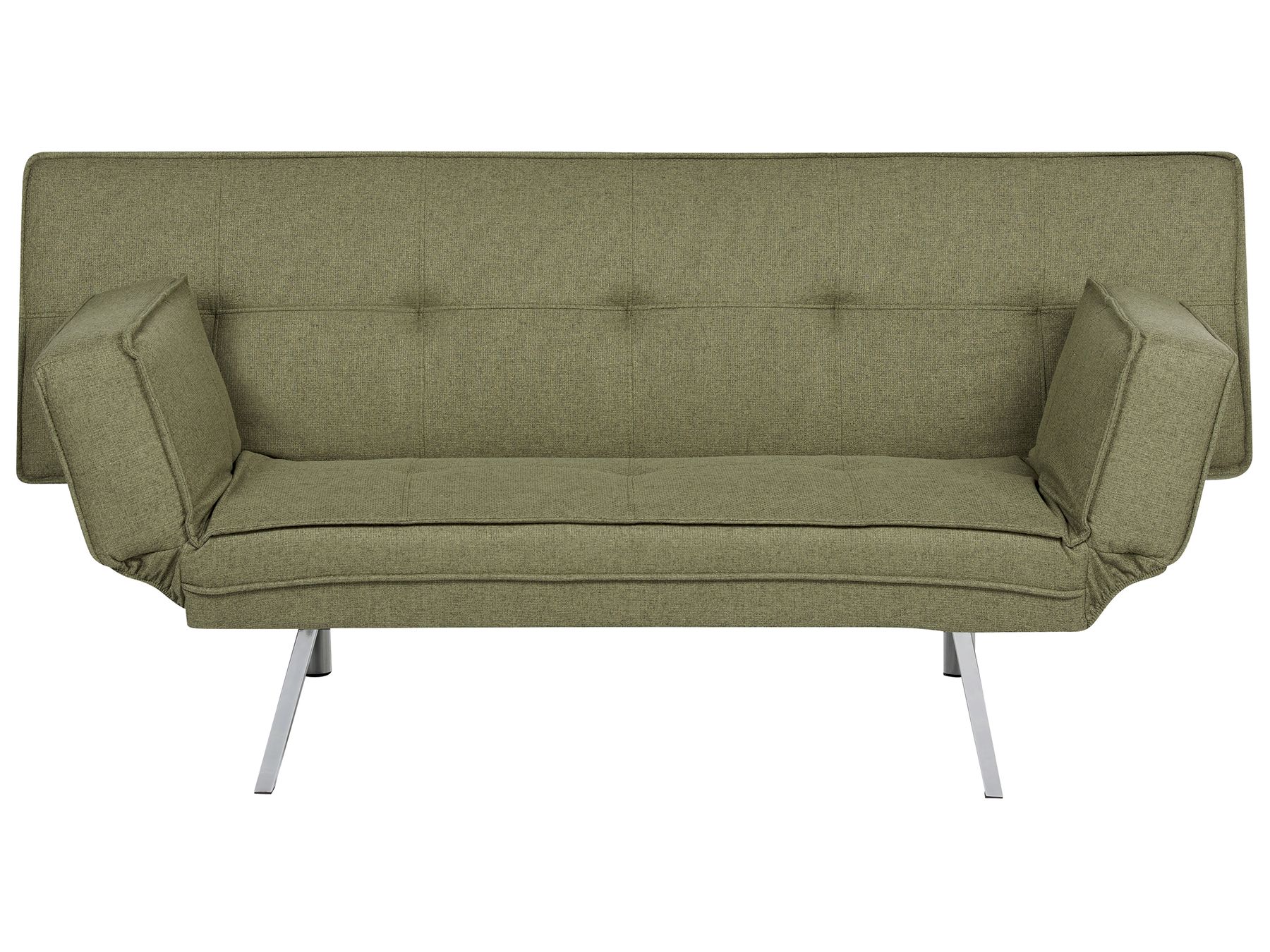Sofa Bed BRISTOL Fabric Olive Green 3 Seater