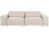 2 Seater Modular Velvet Sofa Beige