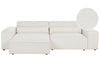 Modular Corner Sofa Boucle Off-White 2 Seater Right Hand