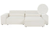Modular Corner Sofa Boucle Off-White 2 Seater Left Hand