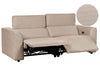 2 Seater Corduroy Electric Recliner Sofa with Port Sand Beige