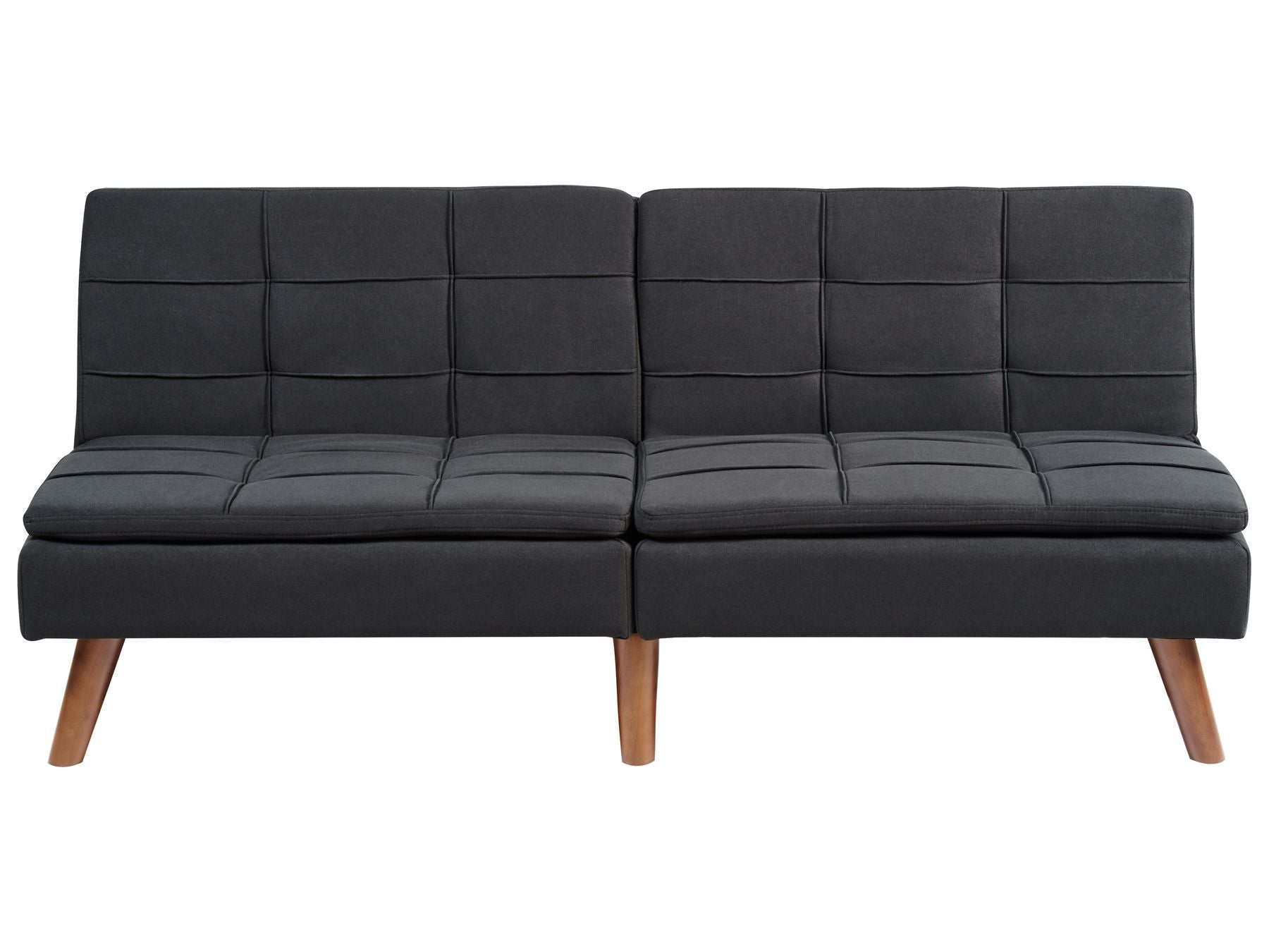 Sofa Bed RONNE Fabric Black 3 Seater