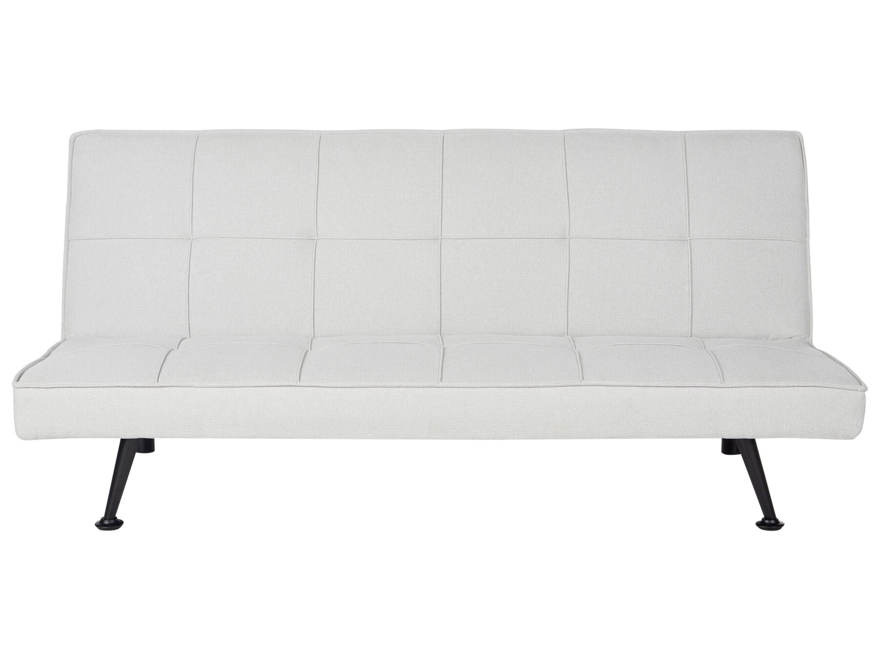 Sofa Bed HASLE Fabric Light Grey 3 Seater