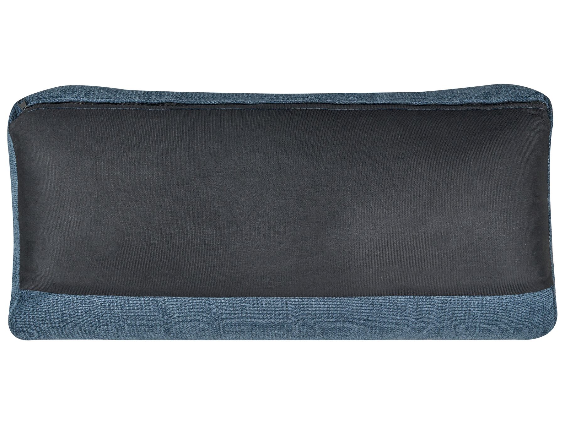 Right Hand Fabric Corner Sofa Blue GLOSLI