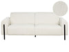 3 Seater Corduroy Sofa White