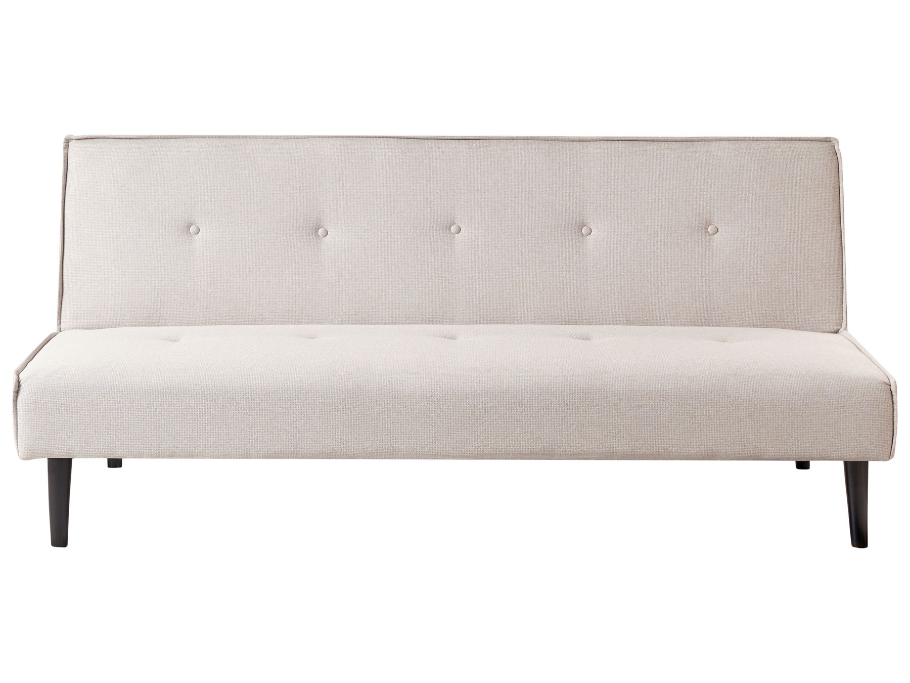 Sofa Bed VISBY Fabric Light Beige 3 Seater