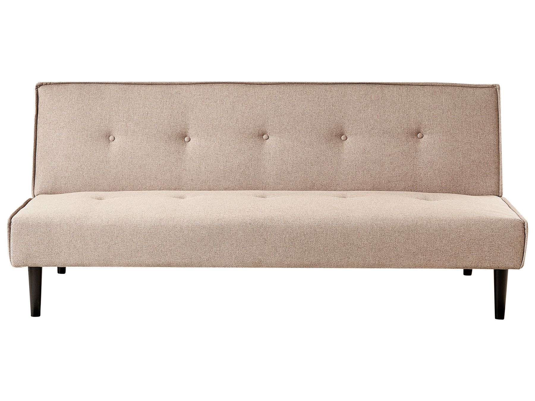 Sofa Bed VISBY Fabric Beige 3 Seater