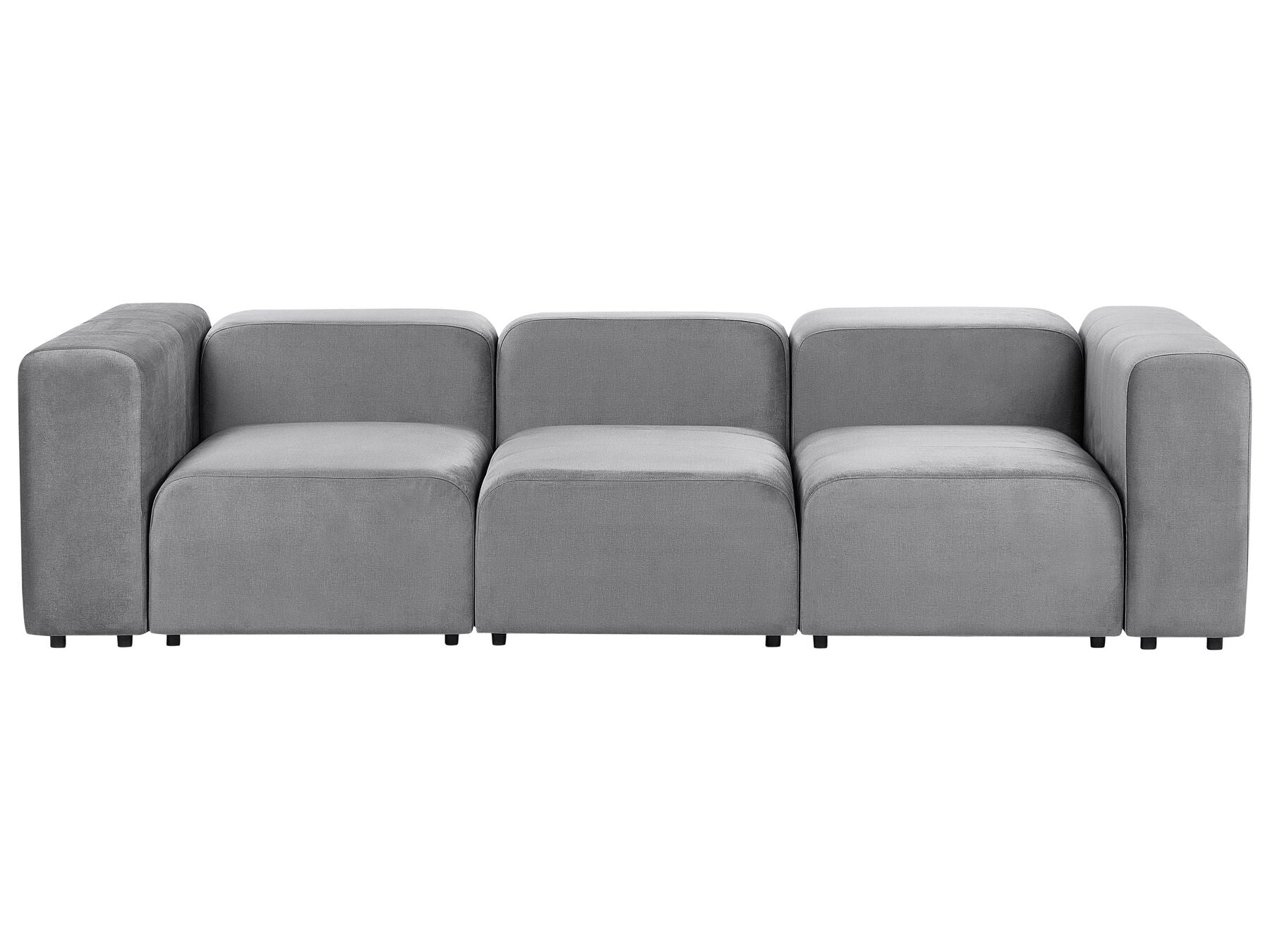 Modular Sofa FALSTERBO Velvet Grey 3 Seater