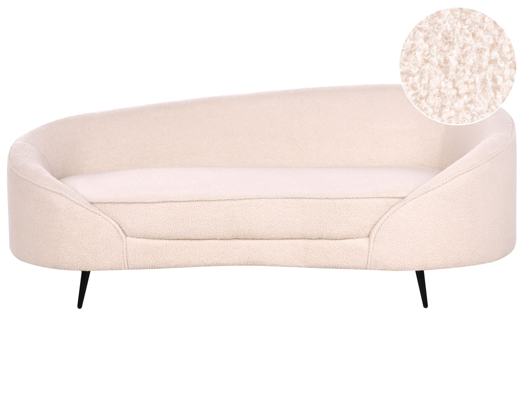 Boucle Sofa Light Beige SAVAR