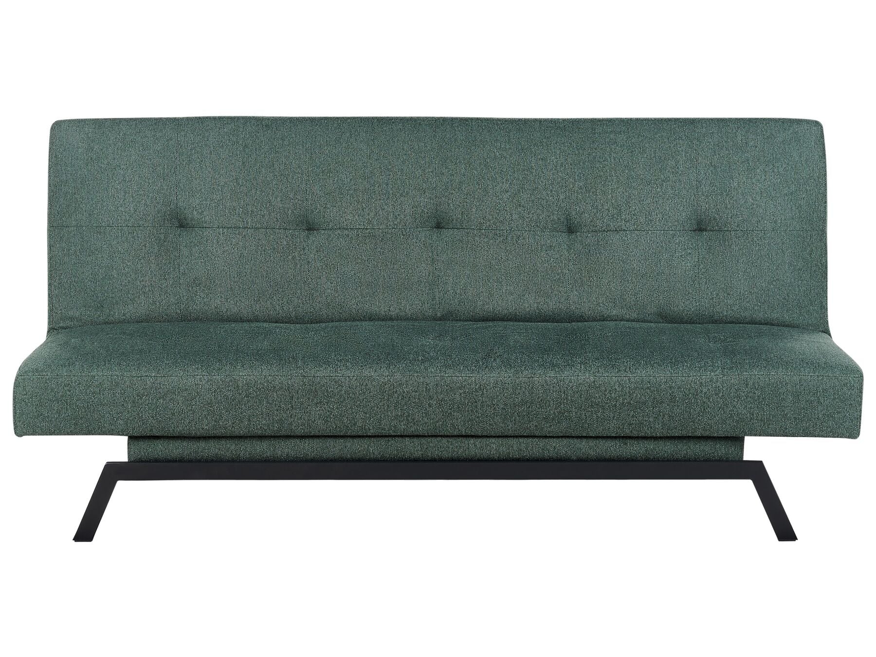 Sofa Bed LEEDS Fabric Green 3 Seater